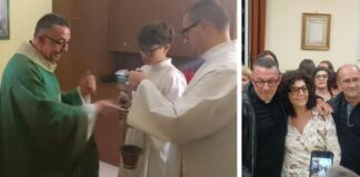 Dopo 11 anni, don Giorgio saluta l’Ausiliatrice tra lacrime e abbracci: «Spendetevi per i valori veri e restate uniti»