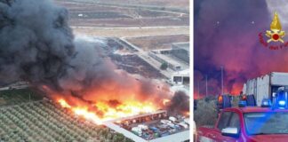 Incendio all’ecocentro, nube tossica anche su Monteroni. L’opposizione attacca Pizzuto: “Si assuma le responsabilità e agisca”